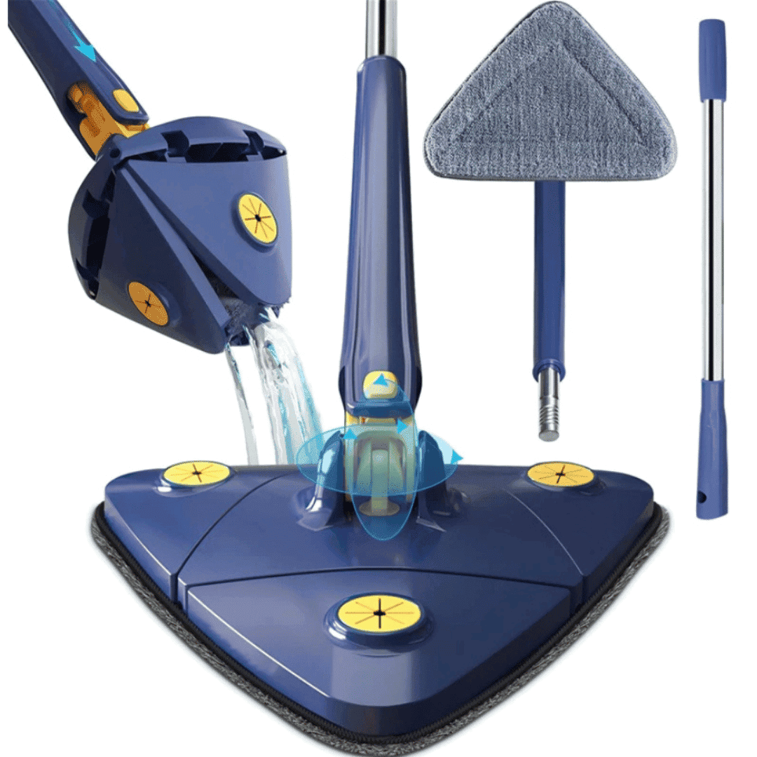 Mop de Limpeza Triangular 360° + Refil